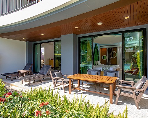 Two Bedroom Family Suite with Pool View